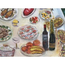 Millennium in Ukrainian style – Ukrainian Christmas, festive table, oil painting by Marina Stognieva Millennium in Ukrainian style – Ukrainian Christmas, festive table, oil painting by Marina Stognieva